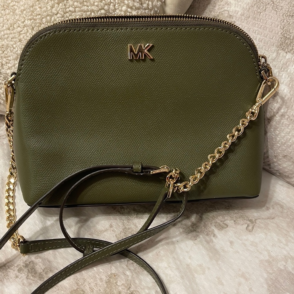 Michael Kors olive green crossbody